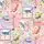 Marceline - Bilderrahmen - Tapeten mit Vogelmotiven - Multicolor - Rosa - Texdecor