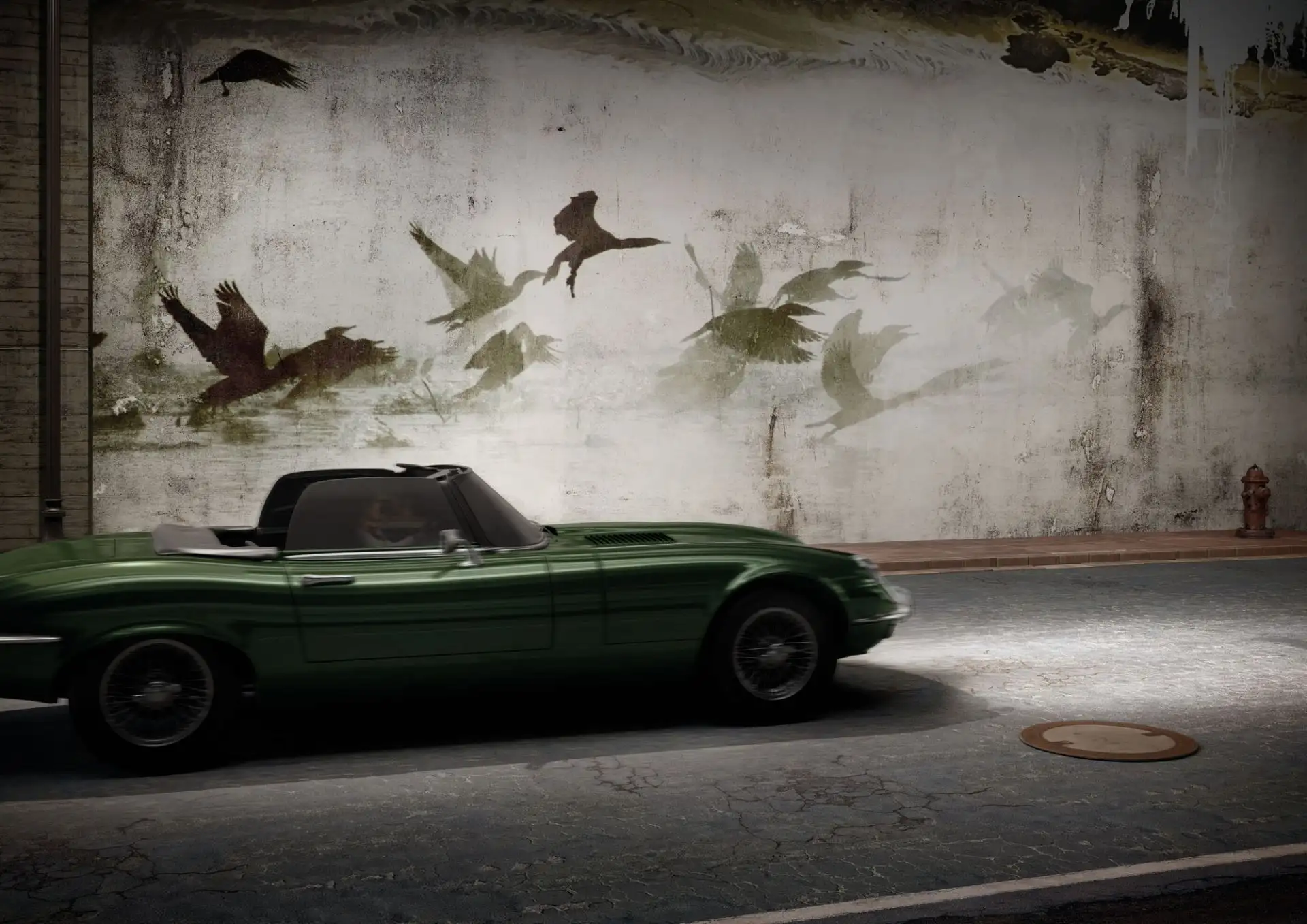 Taiwan, col.01 - Tapeten mit Vogelmotiven - Grau - Tecnografica