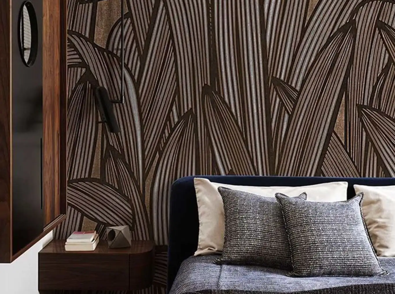 Flying in the Meadow - Blätter - Braun - Creme - Londonart