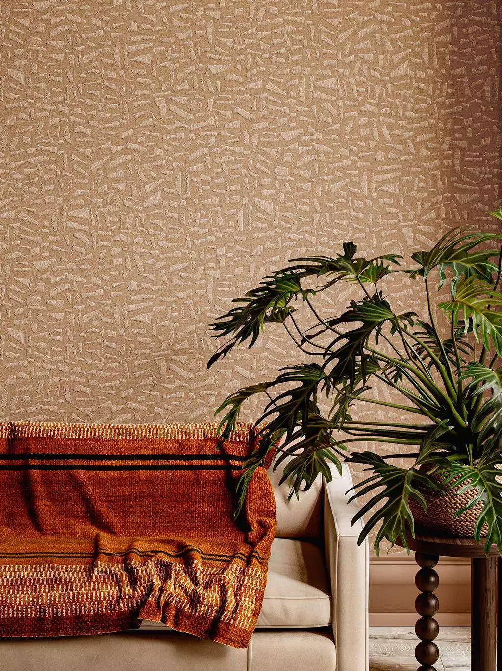 Lanai Kona, col. 02 - Moderne Muster - Creme - Hellbraun - ARTE