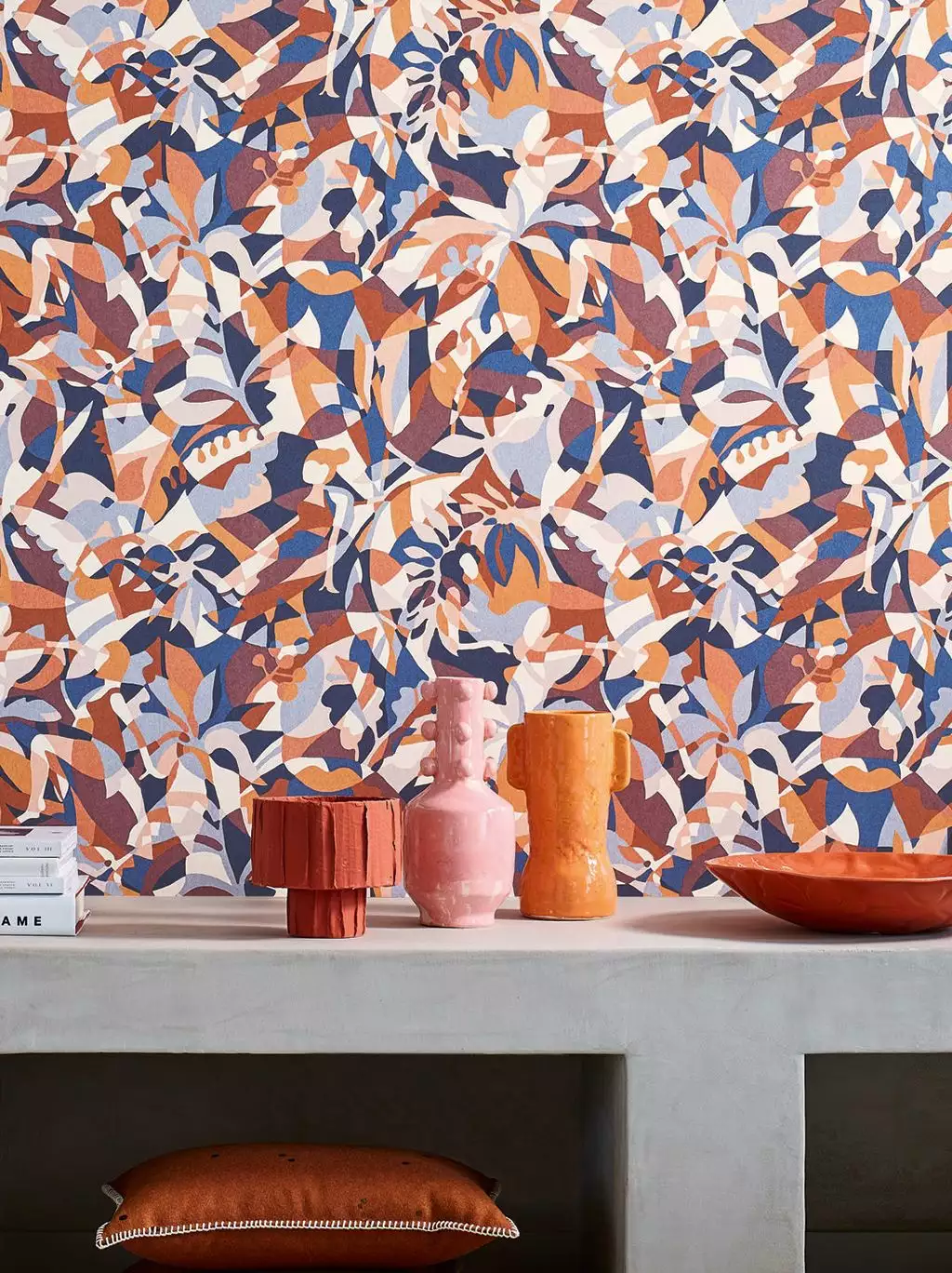 Plongeon, col. 08 - Blumen - Blätter - Figuren - Florale Muster - Multicolor - Casamance