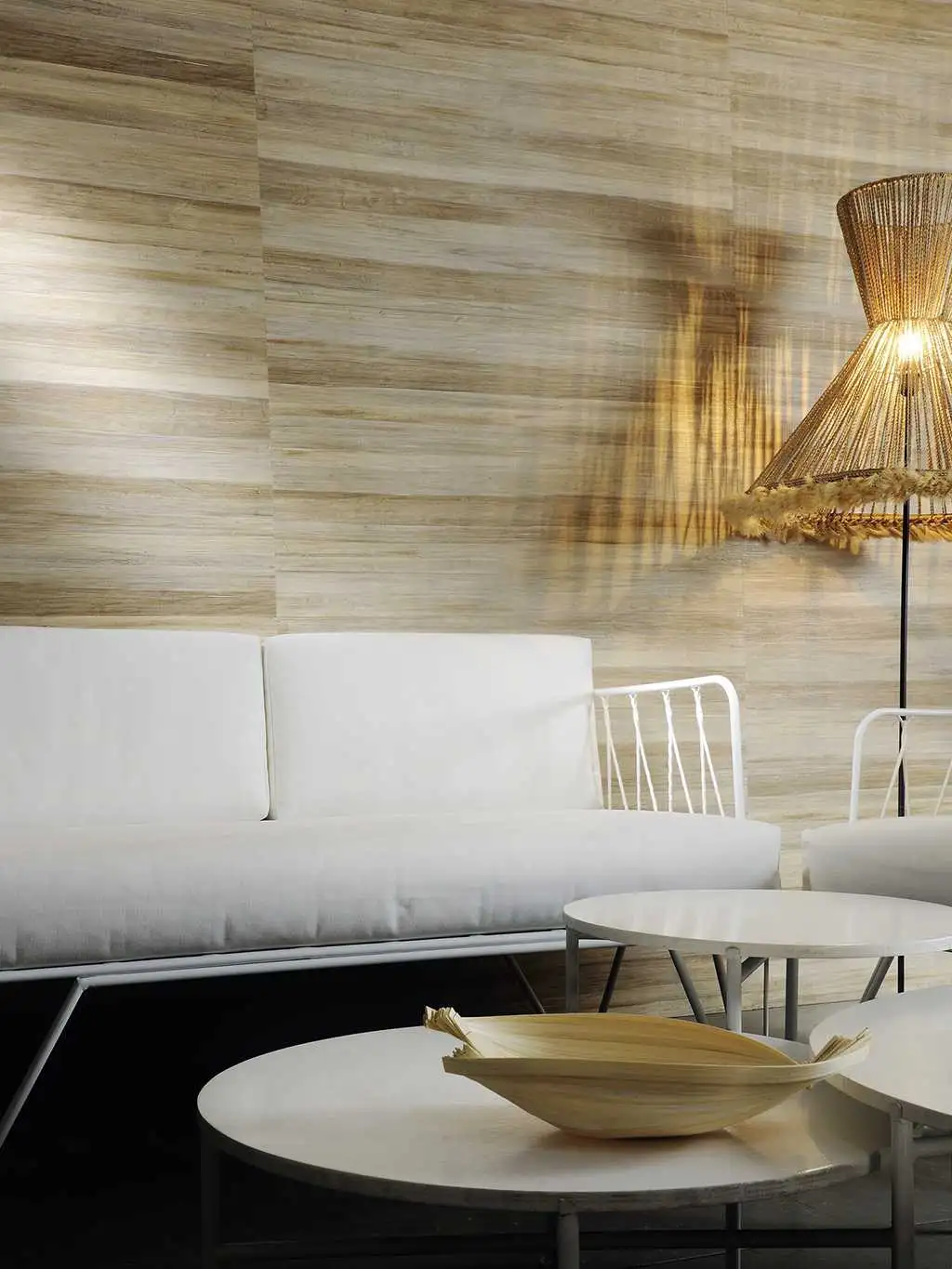 Levin, col.05 - Holzdesign / Holzoptik - Holzdesign / Holzoptik: - Stofftapeten - Creme - Hellbraun - Èlitis