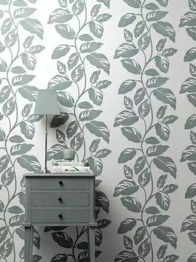 Manaus, col. 01 - Blätter - Florale Muster - Mint - Perlmutt - Osborne & Little