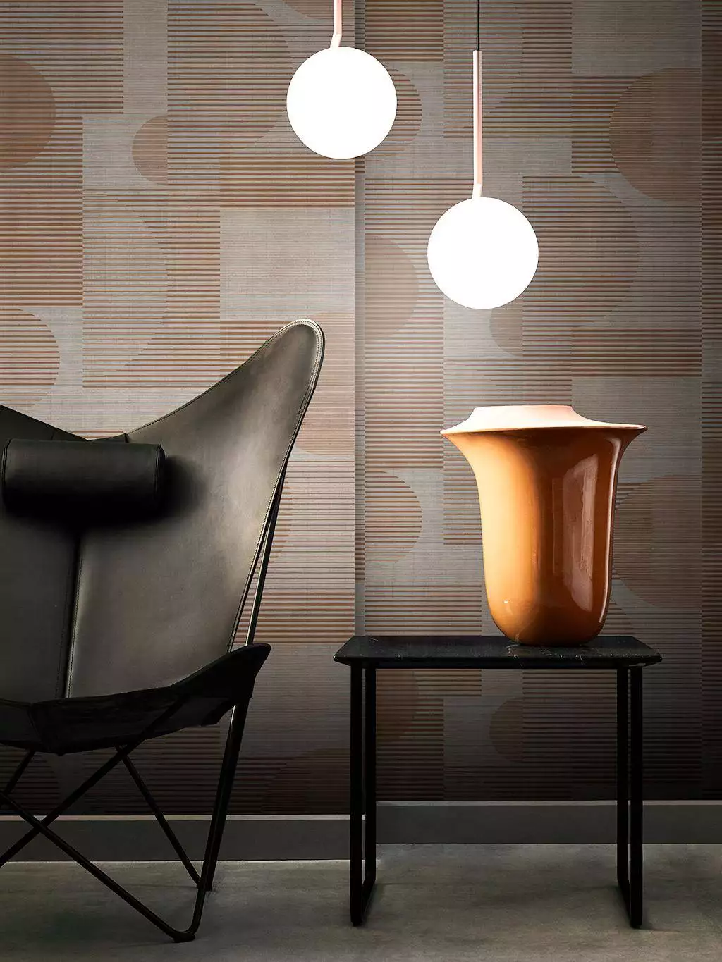 Allure Circles, col. 02 - Grafische Muster - Kreise - Braun - Creme - 