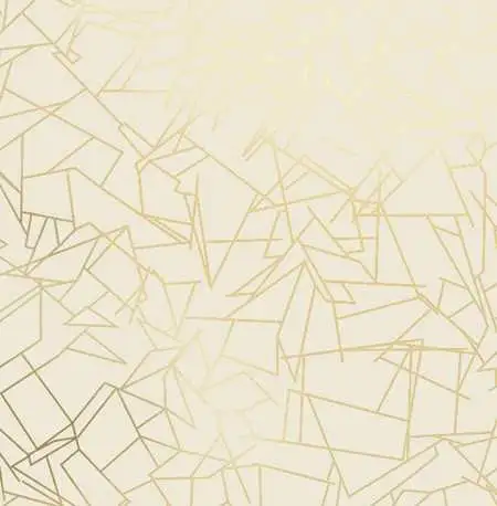 Angles, col. 02 - Ornamente Tapeten - Creme - Gold - Erica Wakerly