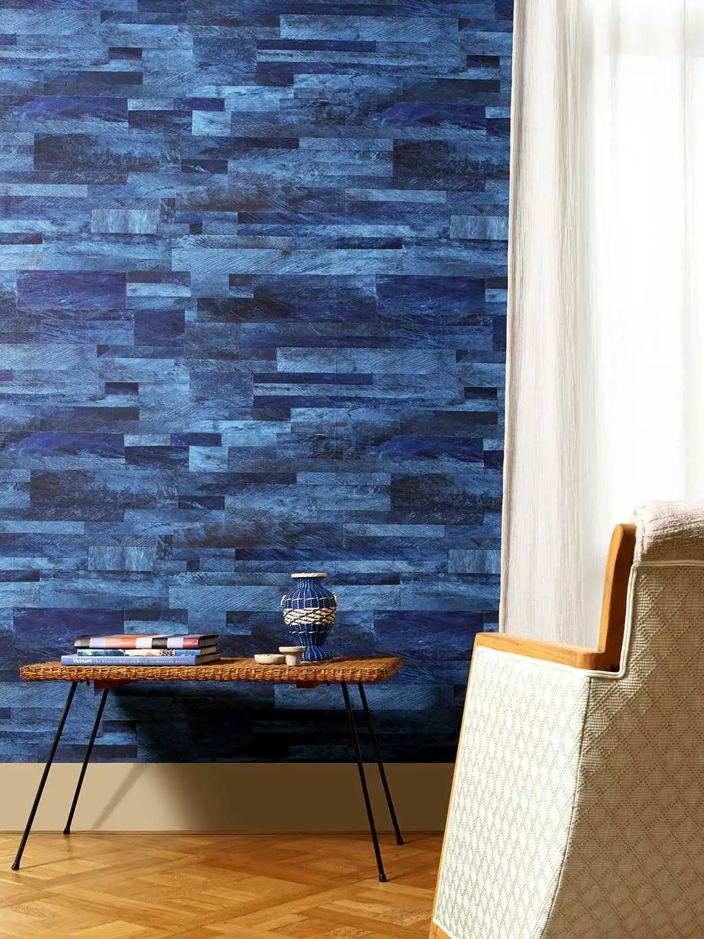 Pana, col.42 - Fliesen - Kachel &amp - Steinoptik - Blau - Hellblau - Schwarz - Èlitis