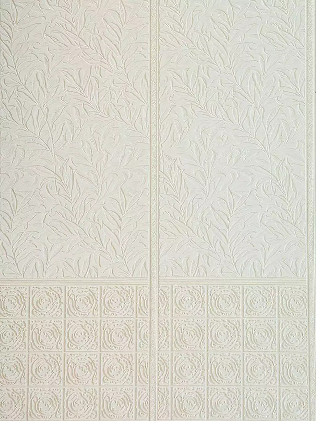 William Morris Willow Boughs Dado - Blätter - Florale Muster - Klassische Muster - Creme - Lincrusta