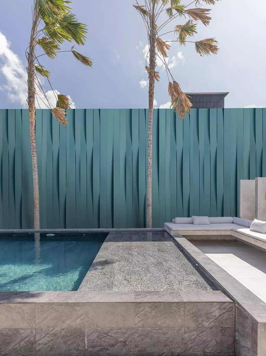 Out Of Office, OUT System - FotoTapeten - Moderne Muster - Anthrazit - Türkis - wall & decò