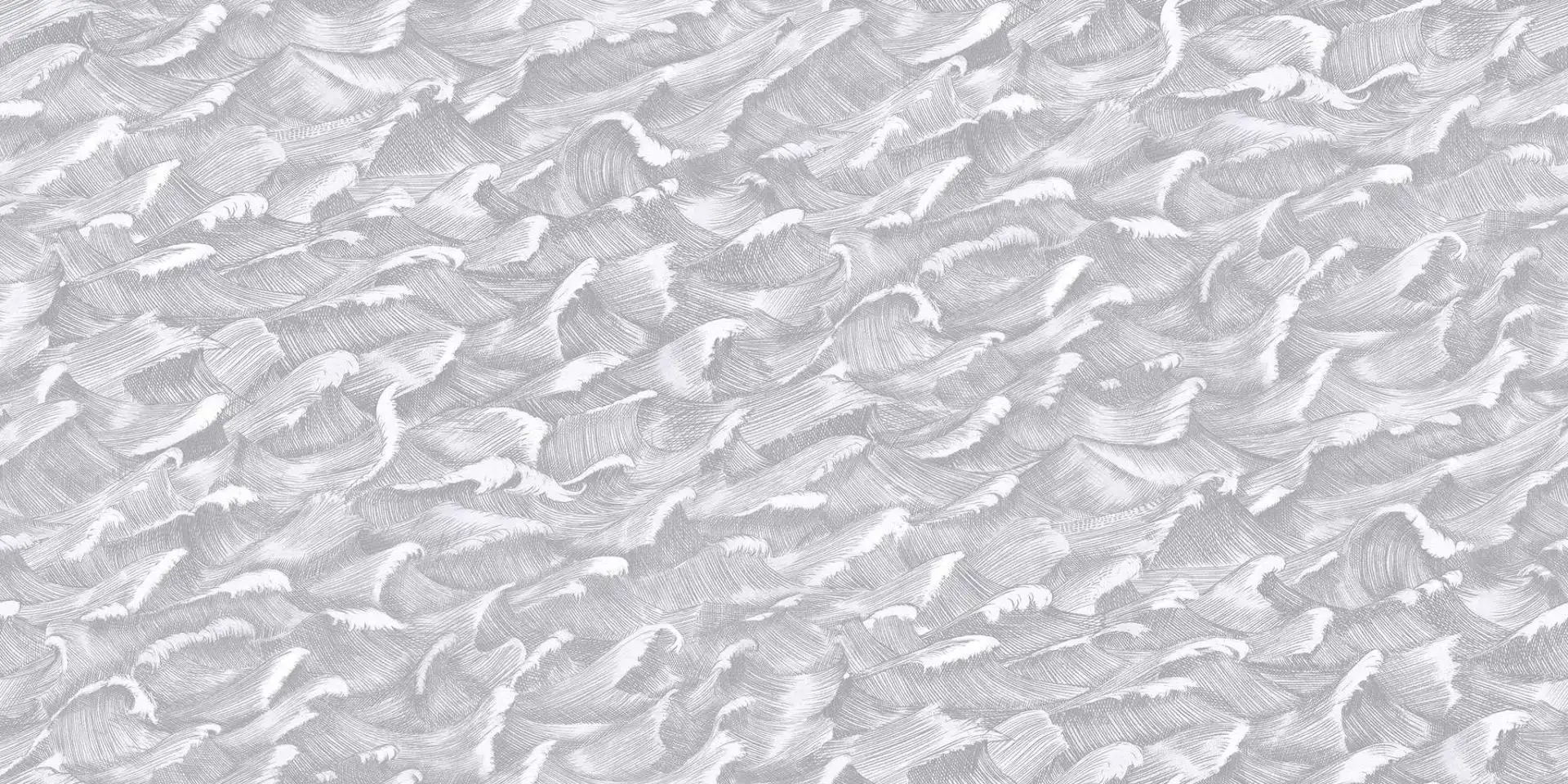 Columbus, col.05 - Nautic - Wellen - Grau - Weiß - Cole & Son