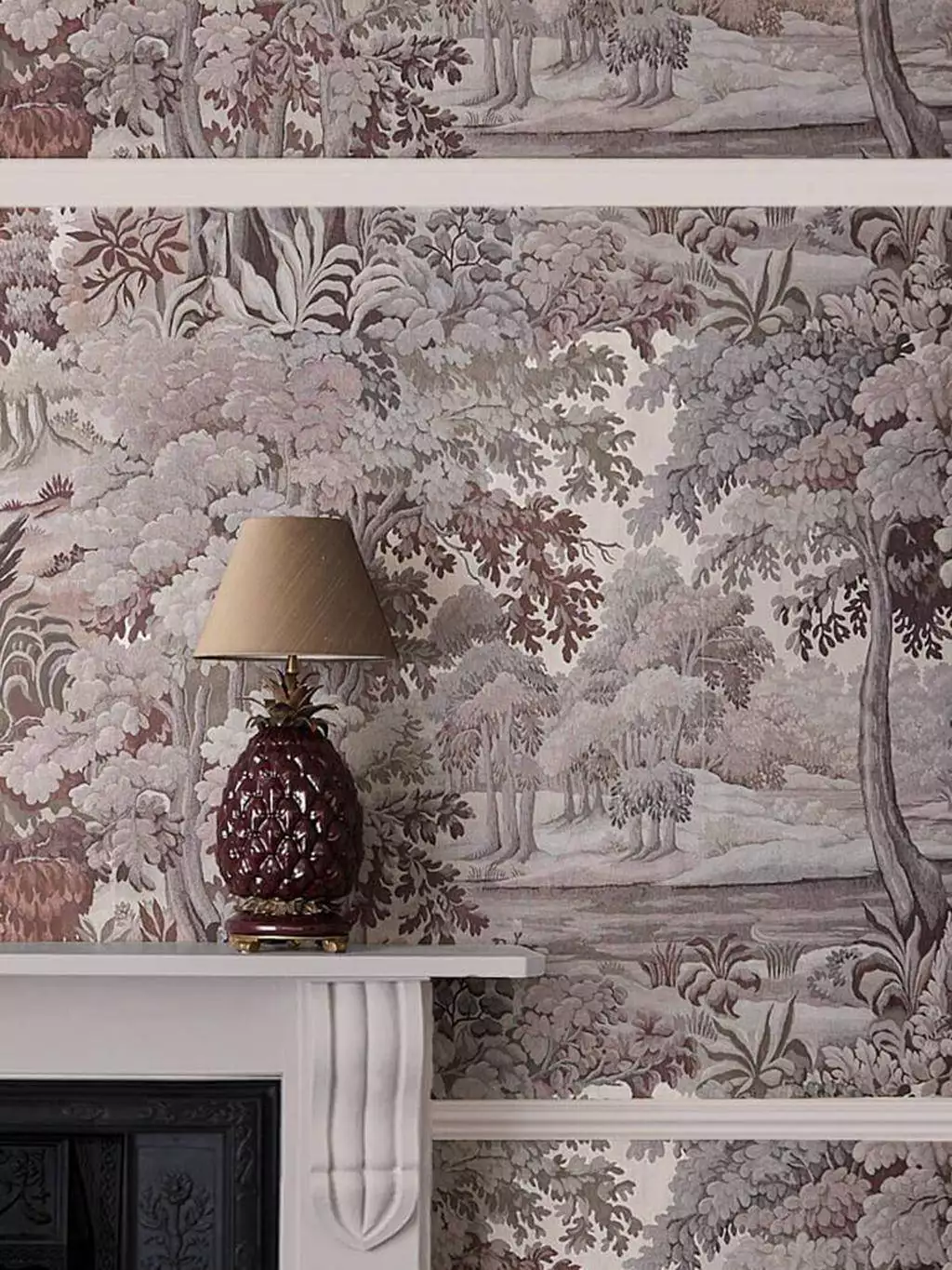 Plantasia Wallpaper, Chestnut - Bäume - Landschaft - Wald - Multicolor - House of Hackney