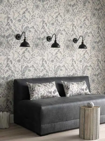 Ignatius, col.03 - Blätter - Tier Tapeten - Zeichnungen - Osborne & Little