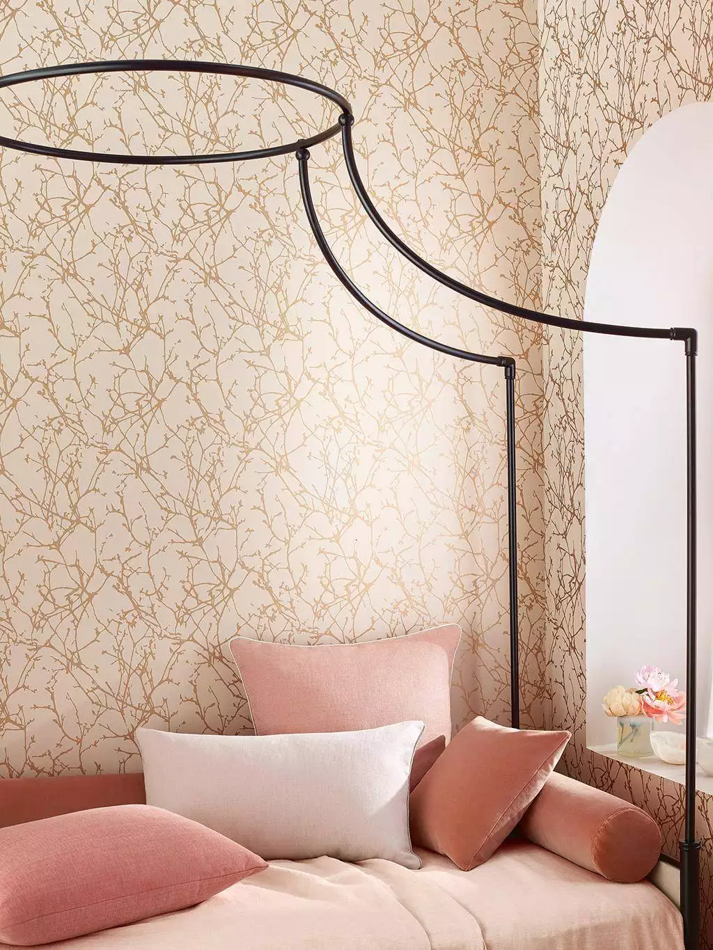 Arbor, col. 07 - Abstrakt - Florale Muster - Metallic - Äste - ROMO