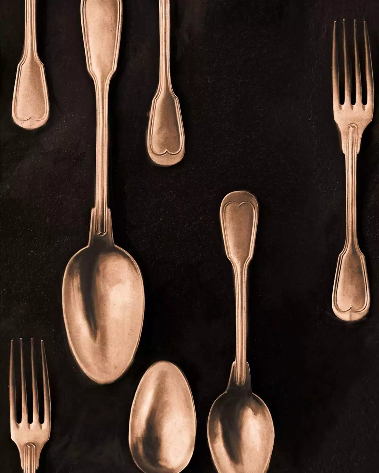 Cutlery copper - Gegenstände - Moderne Muster - Bronze - Schwarz - Mindthegap