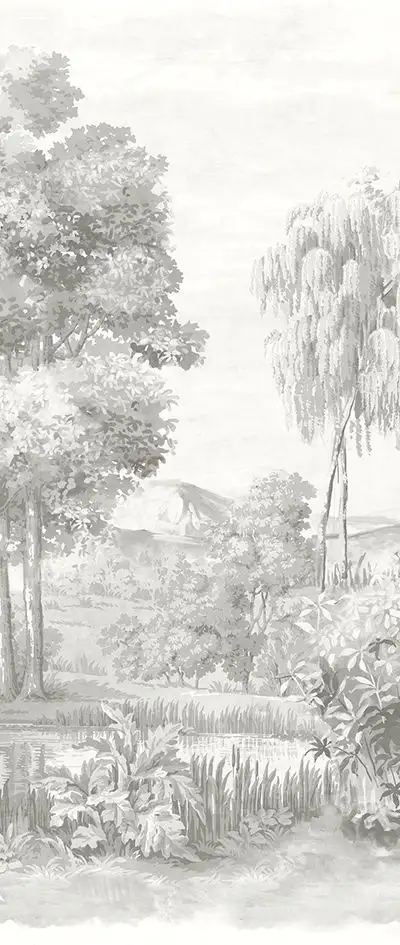 Landscape crayon, col. 02 - Bäume - Landschaft - Grau - Masureel