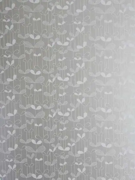 Saplings, col.04 - Blätter - Linie - Silber - Weiß - MissPrint