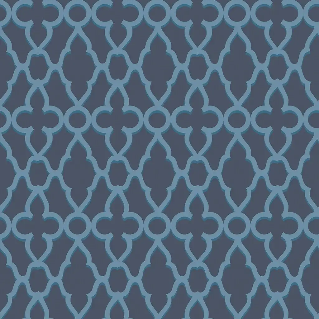 Treillage, col. 4 - Ornamente Tapeten - Blau - Cole & Son