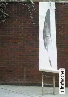 Slim Feather - Federn - Schwarz - Weiß - TRACY KENDALL