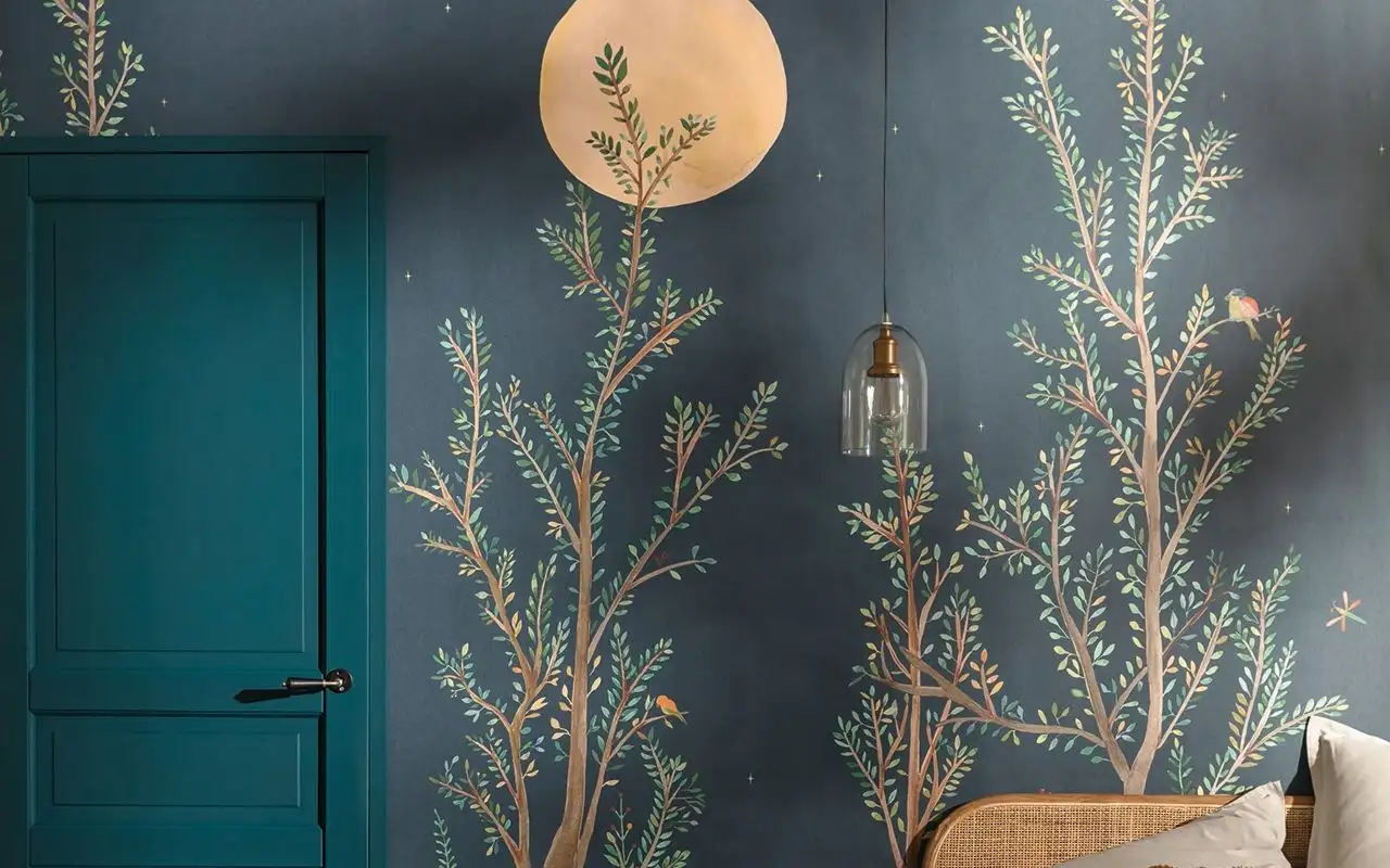 MIDNIGHT WALK - Bäume - Landschaft - Multicolor - Caselio