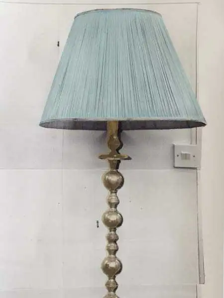 Semi Drum - Lampe - Anthrazit - Creme - Grau - Hellblau - Deborah Bowness