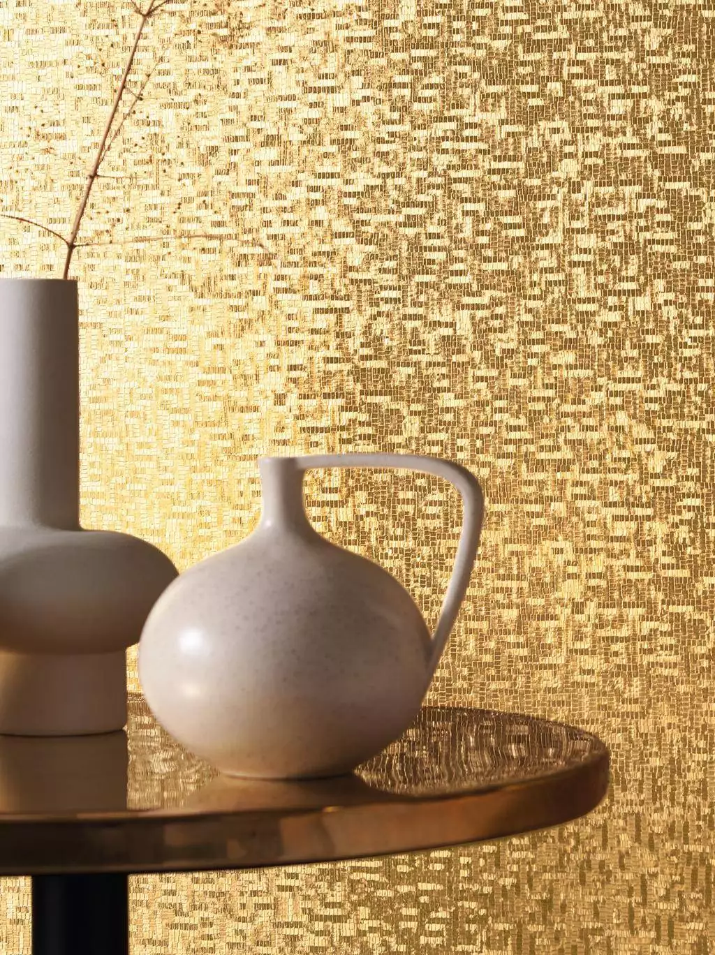Pyrit, col. 04 - Moderne Muster - Mosaik - Gold - Casamance