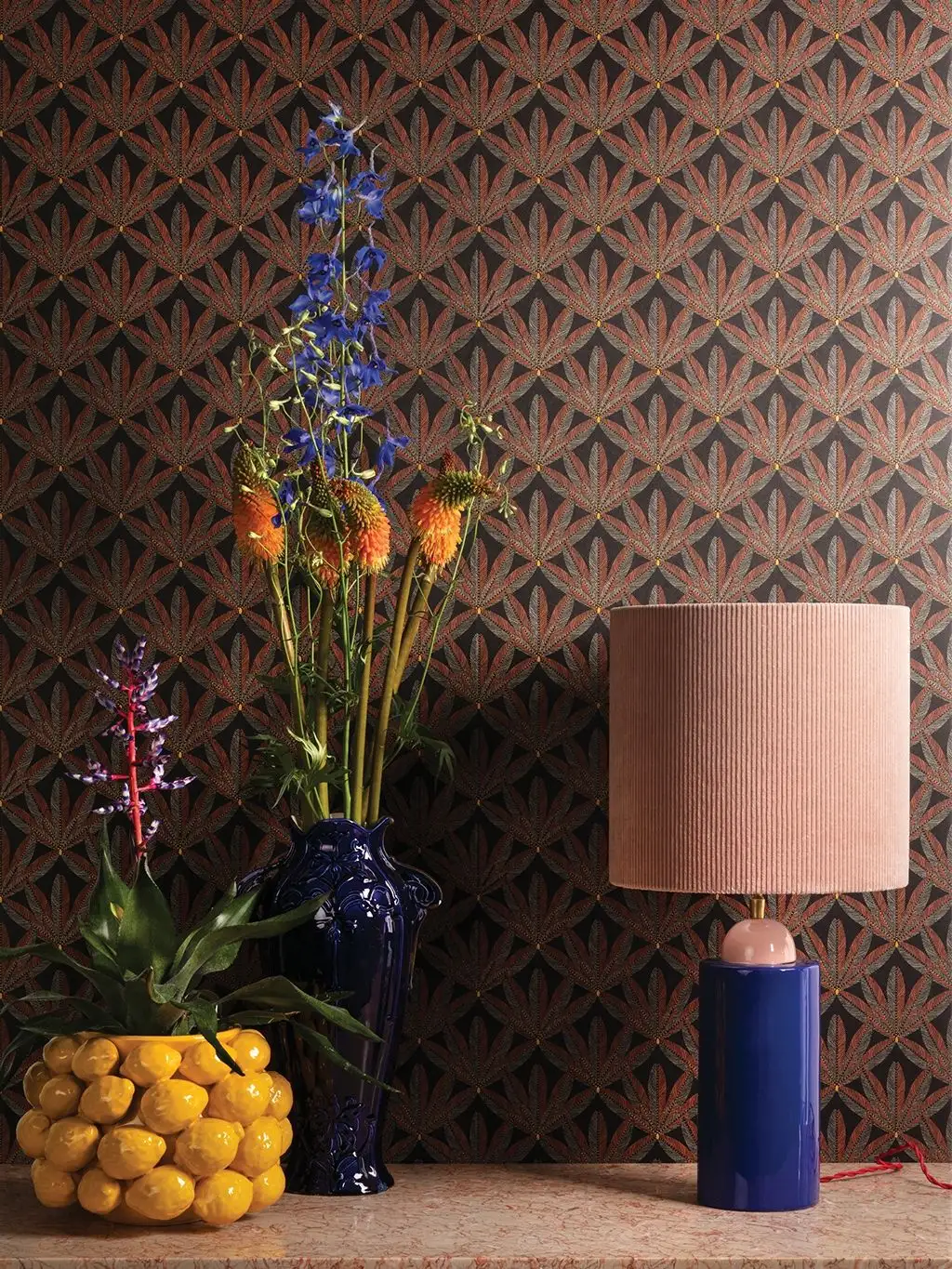 Plume, Sierra - Blätter - Braun - Gelb - Gold - Schwarz - Masureel