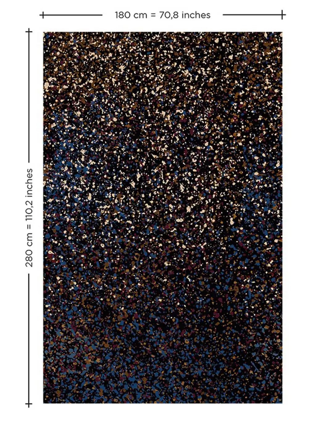 Stardust, night - Punkte Tapeten - Multicolor - Bien Fait