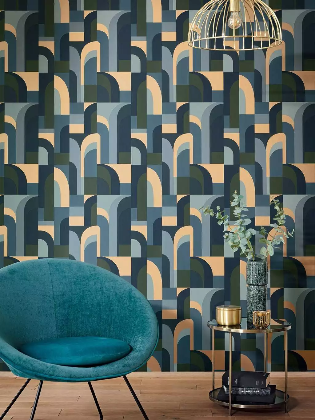 Doors, col. 02 - Gebäude - Blau - Gold - Grün - Hellblau - Caselio