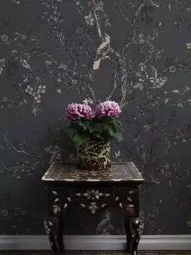 Golden Oriole Superwide Wallpaper, Black