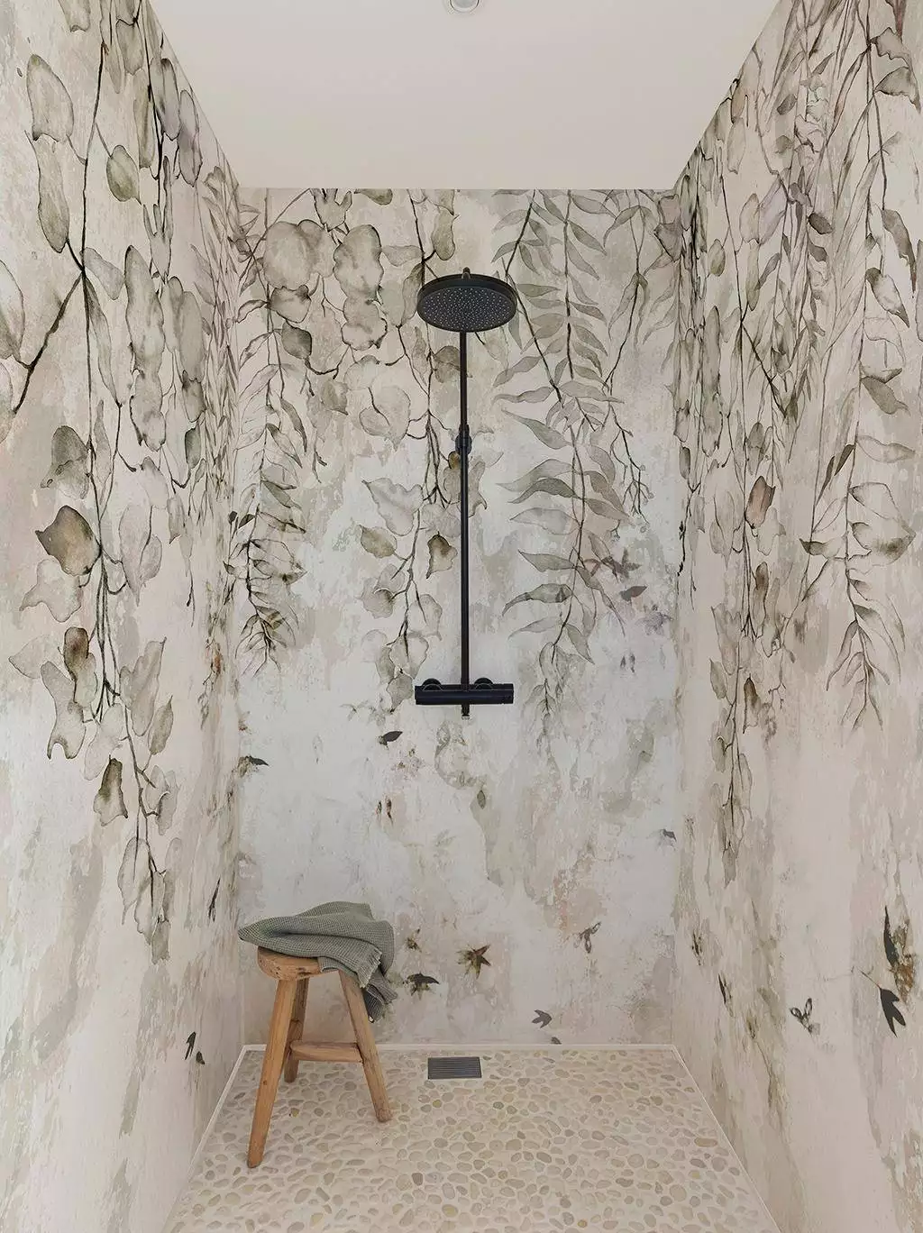 Soavity by Wall and deco - Blätter - Ranken - Beige - Grün - wall & decò