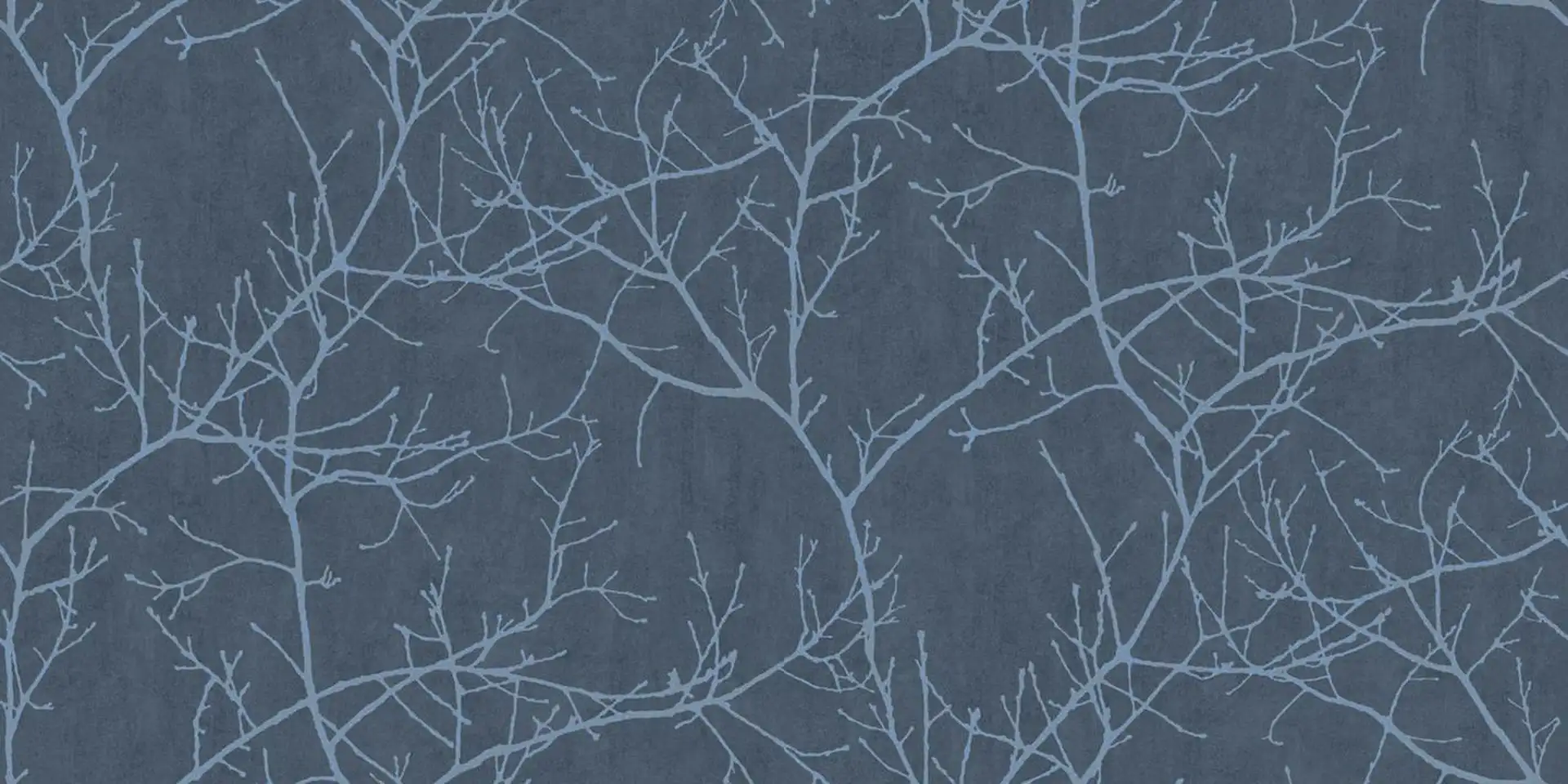 Arbre,col. 76 - Äste - Anthrazit - Hellblau - Casadeco