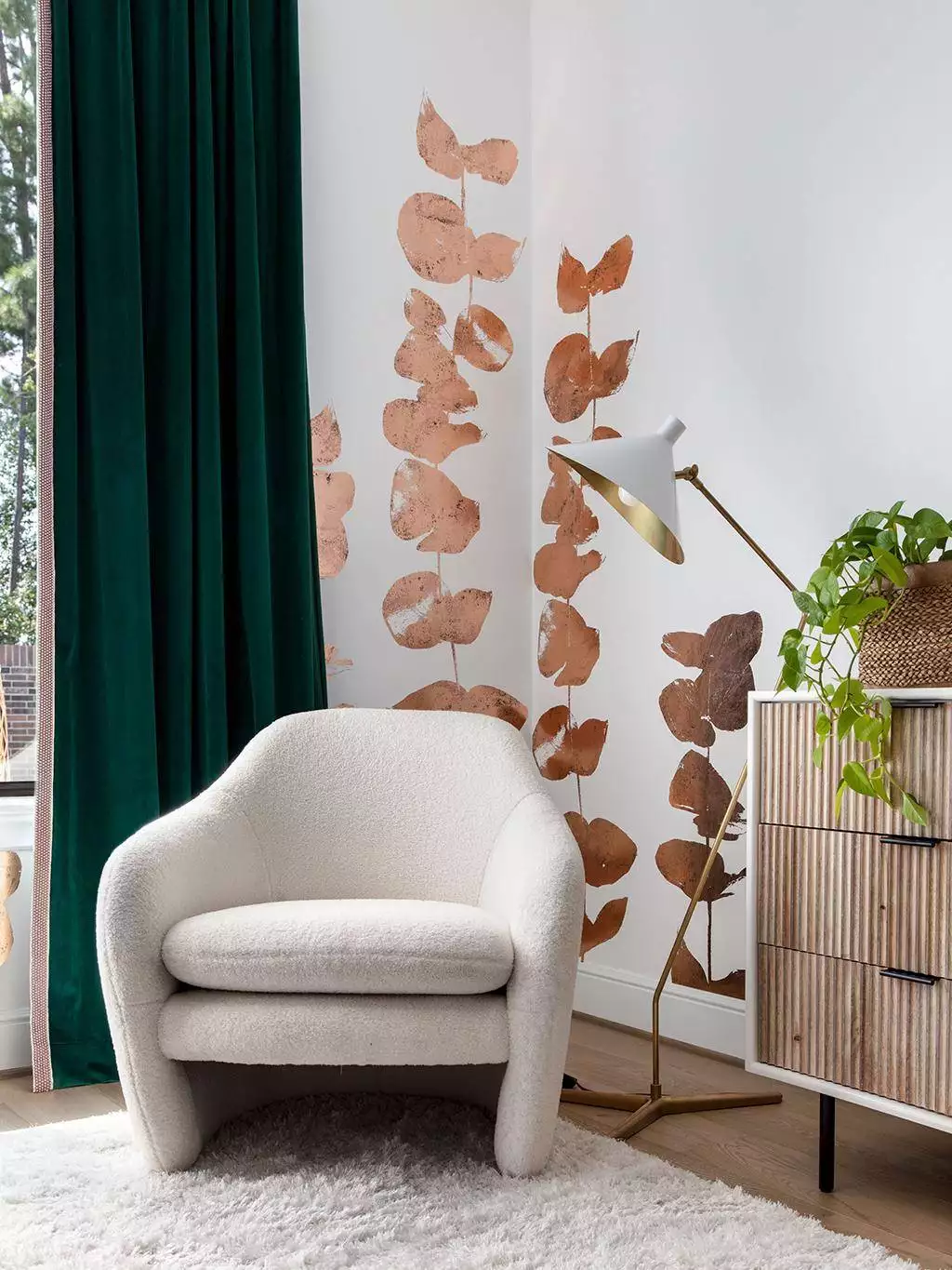 Columbia Road | Copper - Blumen - Metallic - Kupfer - Custhom