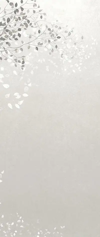 Climber porcelain, col. 02 - Blätter - Anthrazit - Creme - Weiß - Masureel