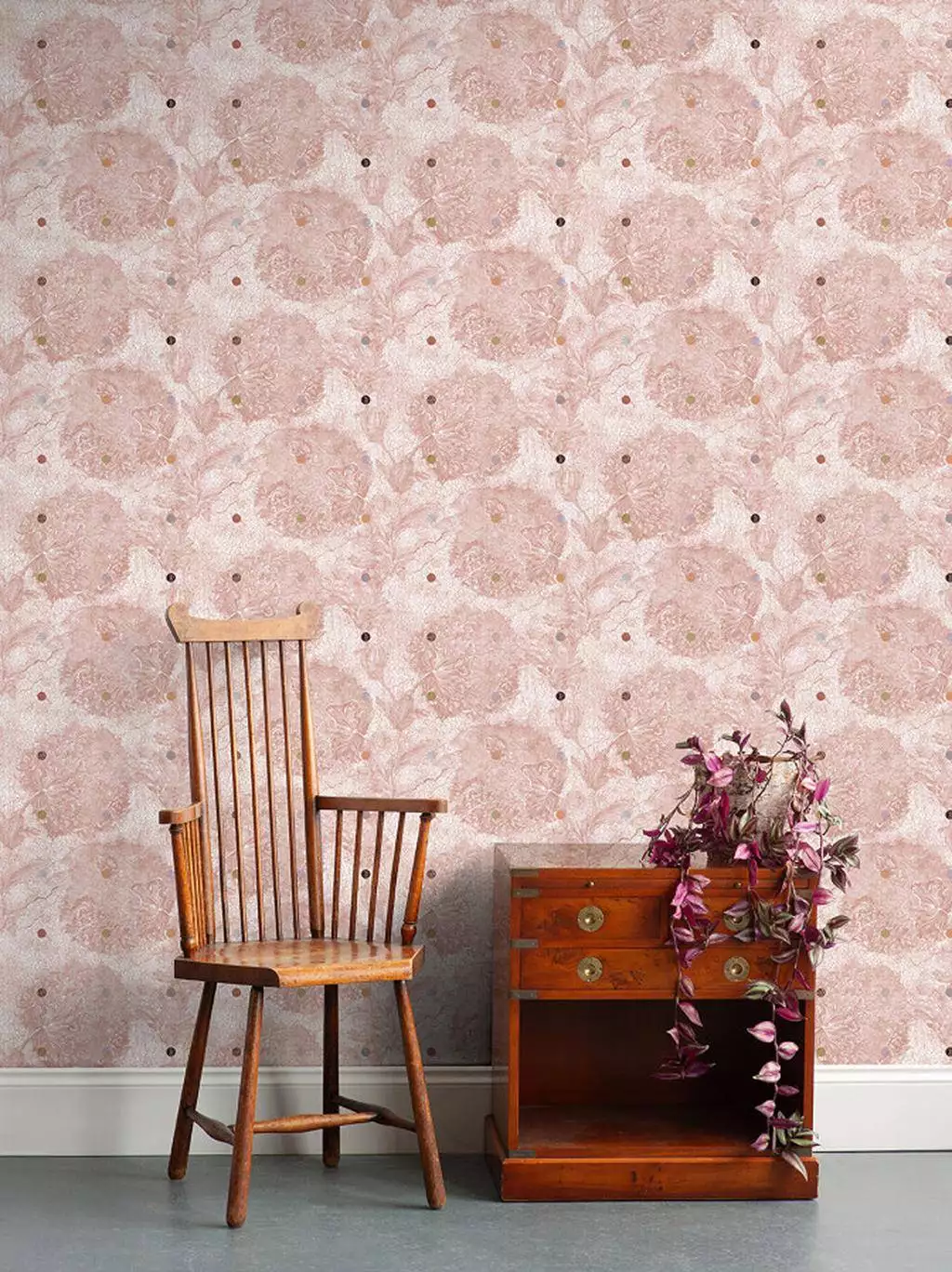 Fresco Wallpaper - Blumen - Blätter - Florale Muster - Punkte Tapeten - Multicolor - Timorous Beasties
