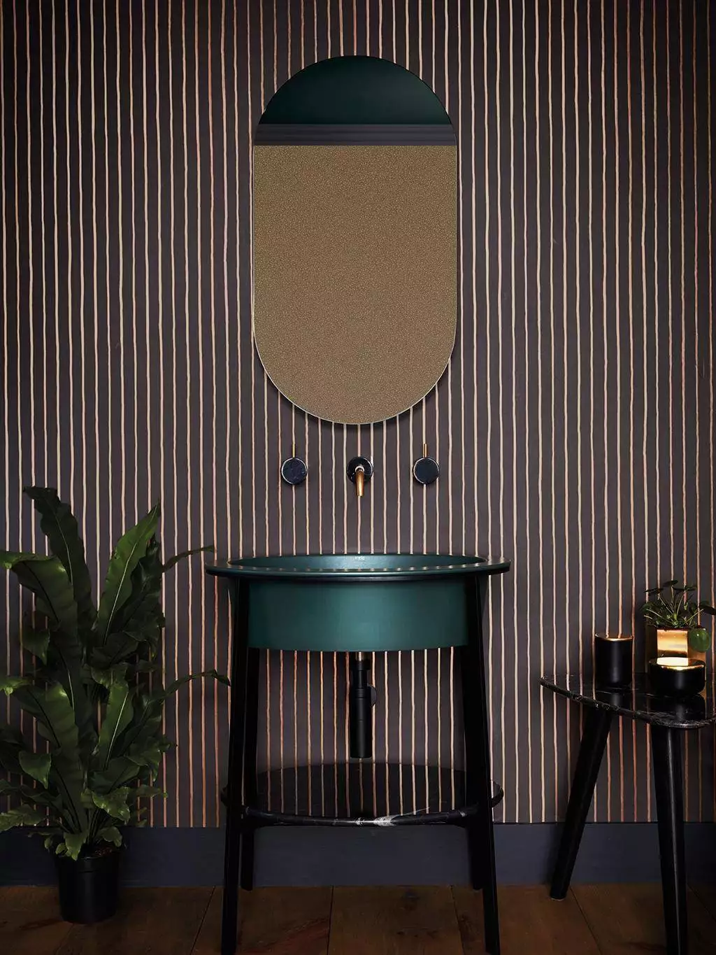 College Stripe, col. 4 - Streifentapeten - Streifentapeten: - Braun - Bronze - Cole & Son