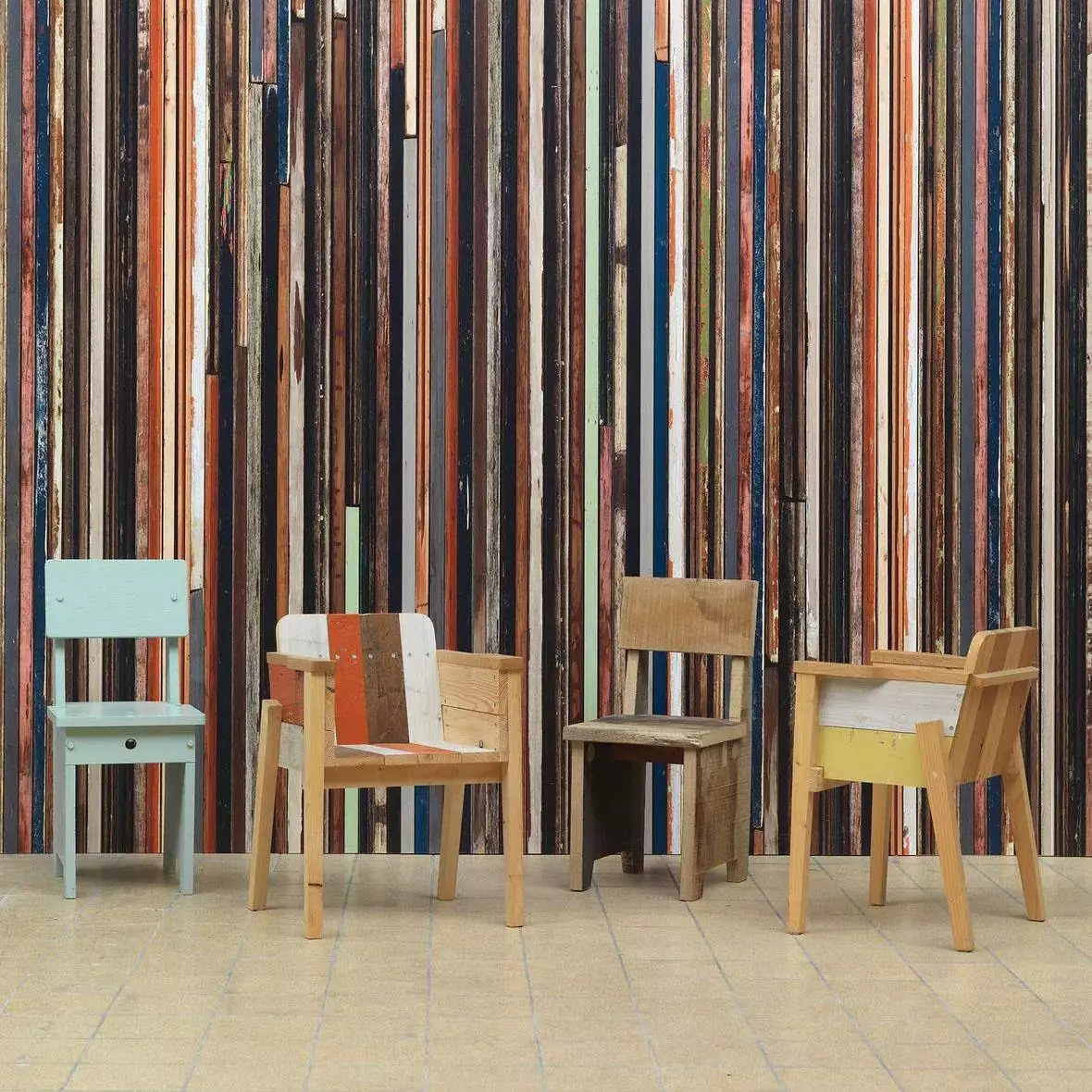 Scrapwood, col. 15 - Holzdesign / Holzoptik - Holzdesign / Holzoptik: - Multicolor - NLXL