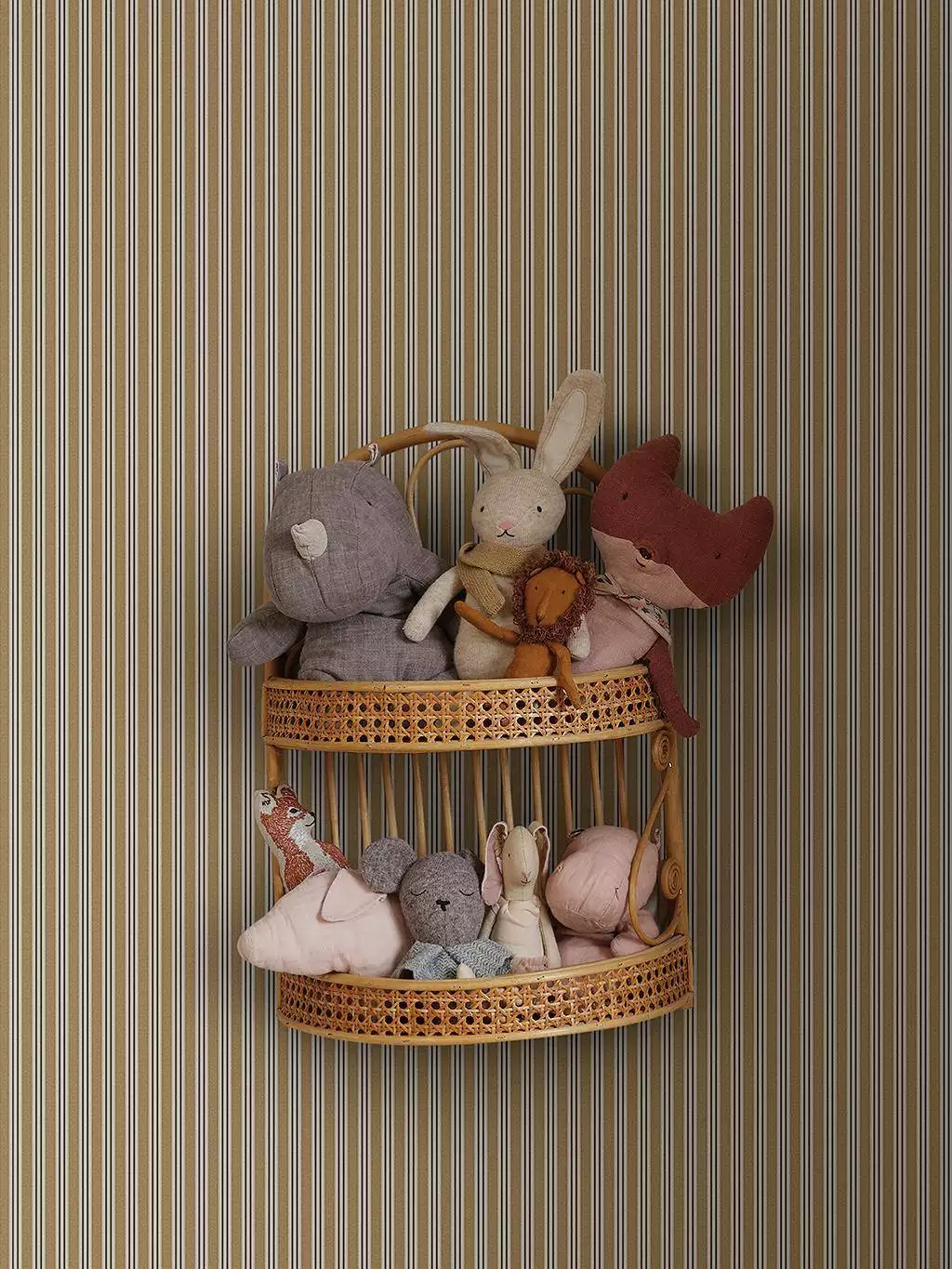 Linn, col. 05 - Streifen - Anthrazit - Hellbraun - Weiß - Sandberg