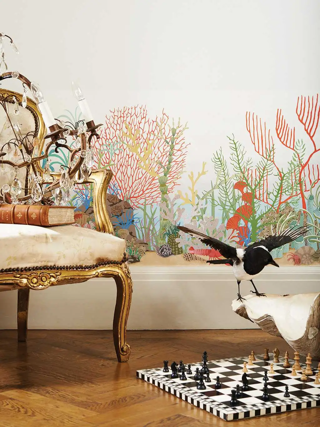 Archipelago Border - Blumen - Unterwasserwelt - Multicolor - Weiß - Cole & Son