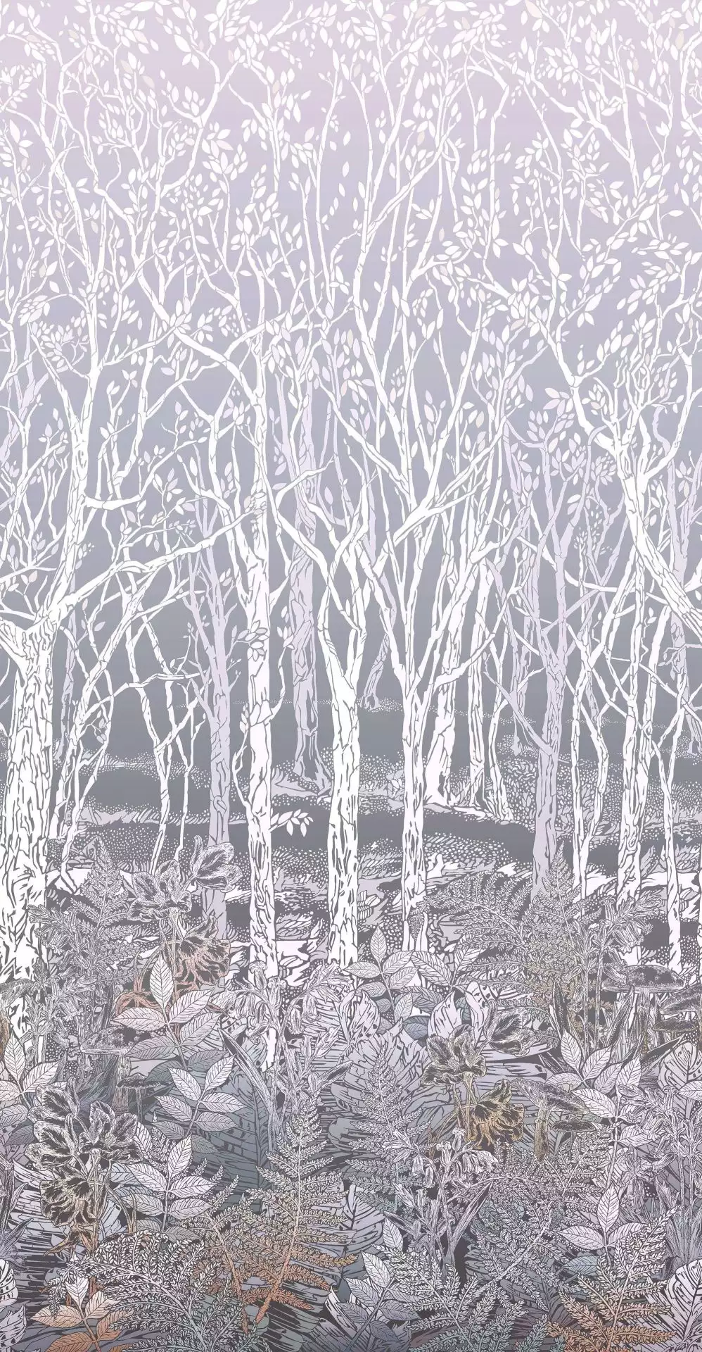 Sylvania, col. 2 - Blätter - Bäume - Landschaft - Creme - Grau - Ocker - Osborne & Little