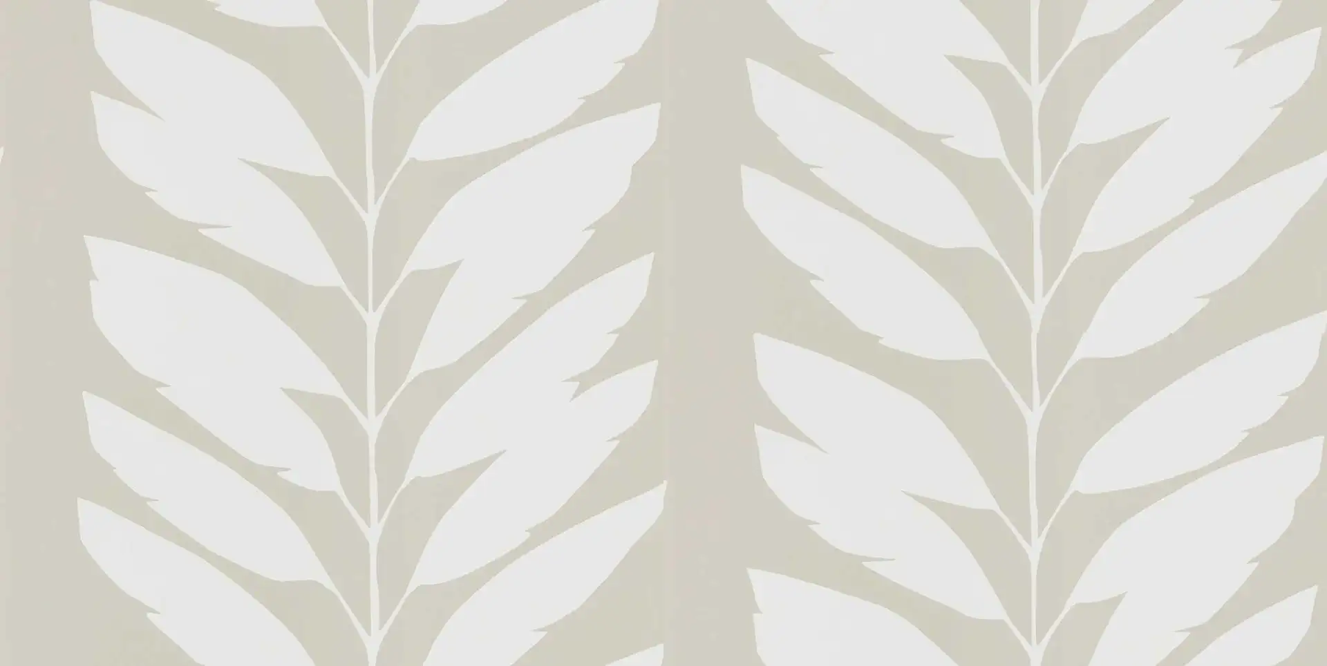 Malva, col. 02 - Blätter - Hellbraun - Weiß - Sanderson 