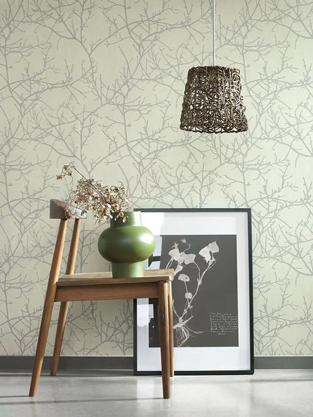 Arbre,col. 35 - Äste - Hellgrün - Casadeco