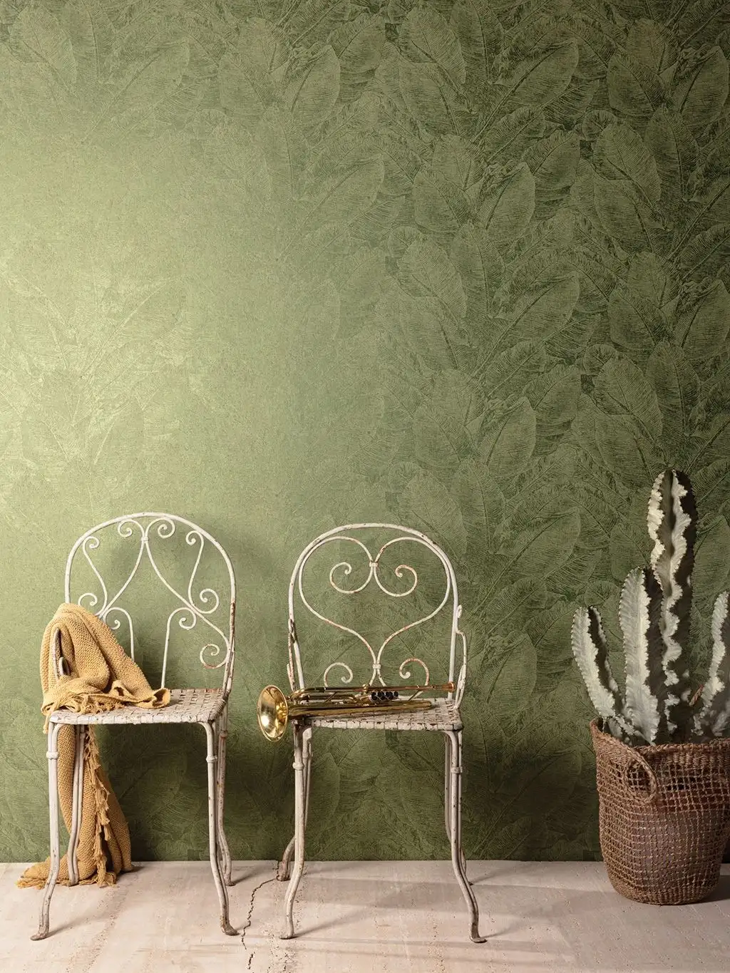 Juan, Iguana - Blätter - Grün - Masureel